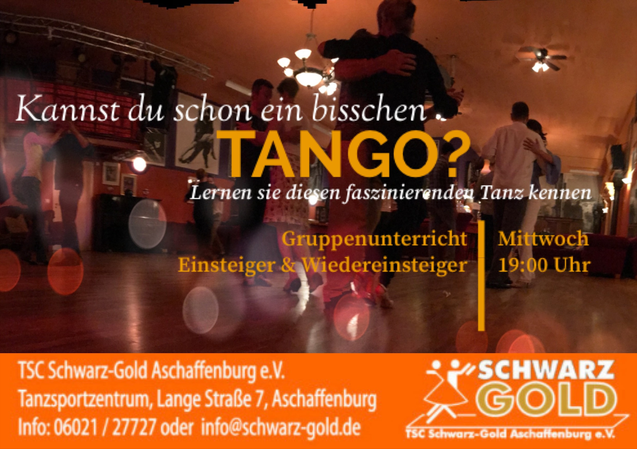 Start · Tanzschule & SchwarzGold Aschaffenburg e.V.